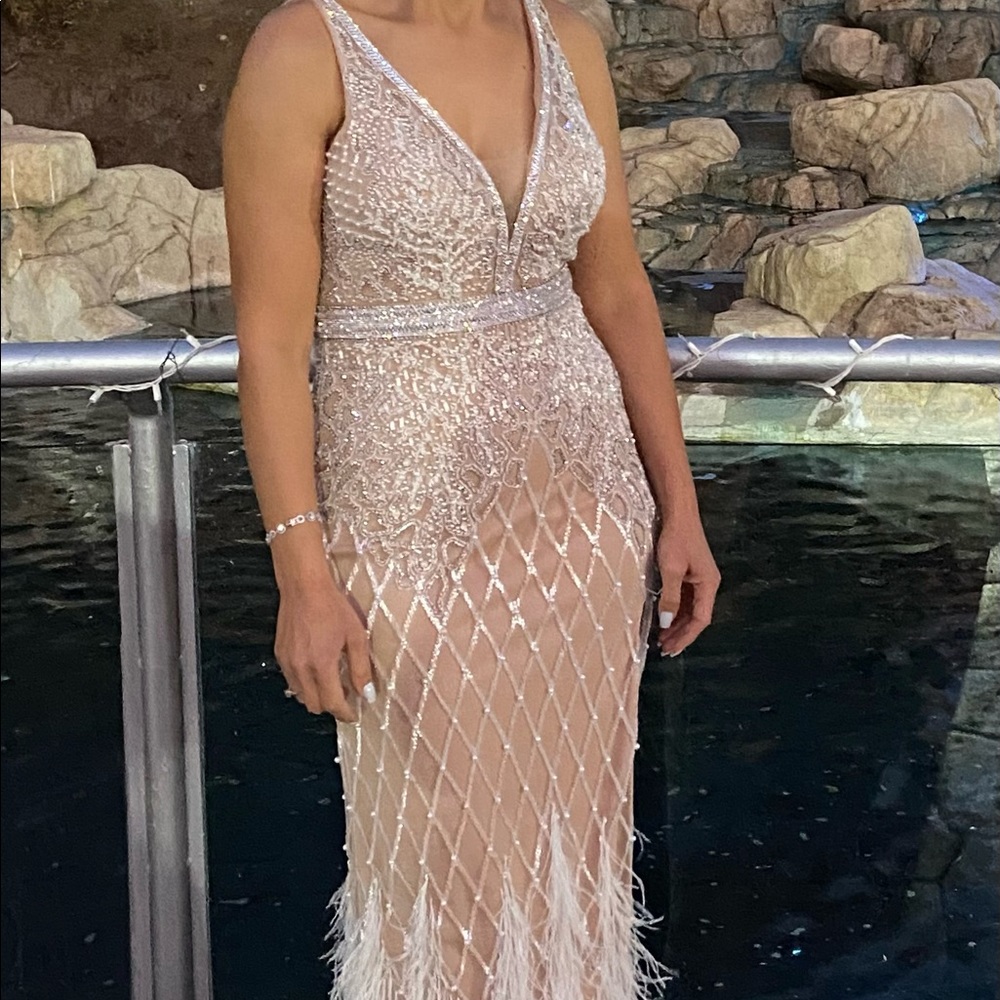 Size 10, Night gown, Jovani brand name dress, Worn once, New condition